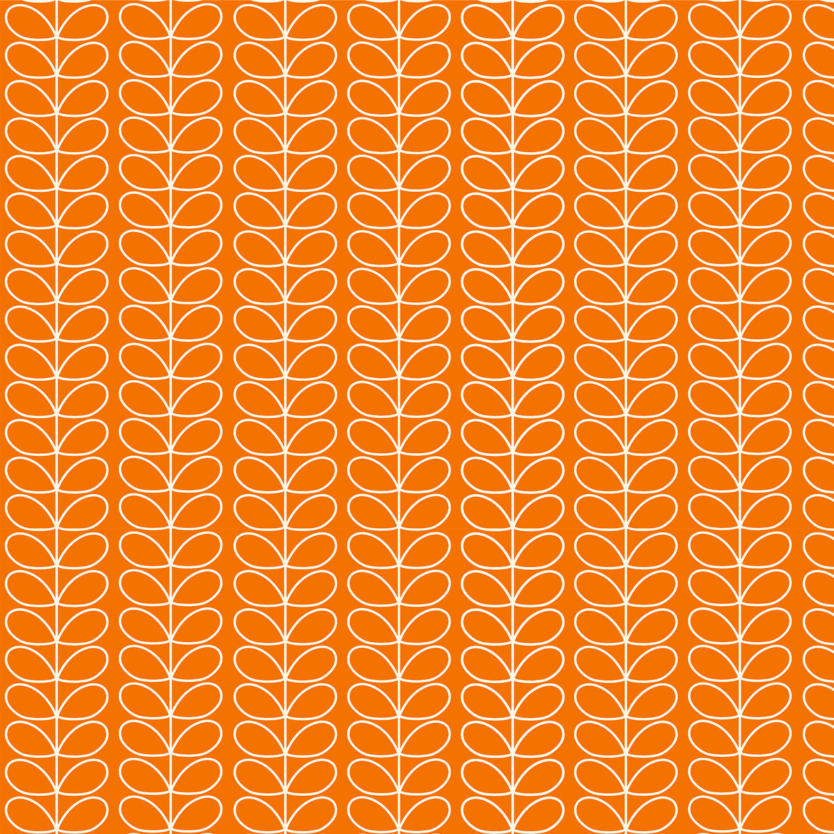 Orla Kiely Linear Stem Made to Measure Curtain Persimmon