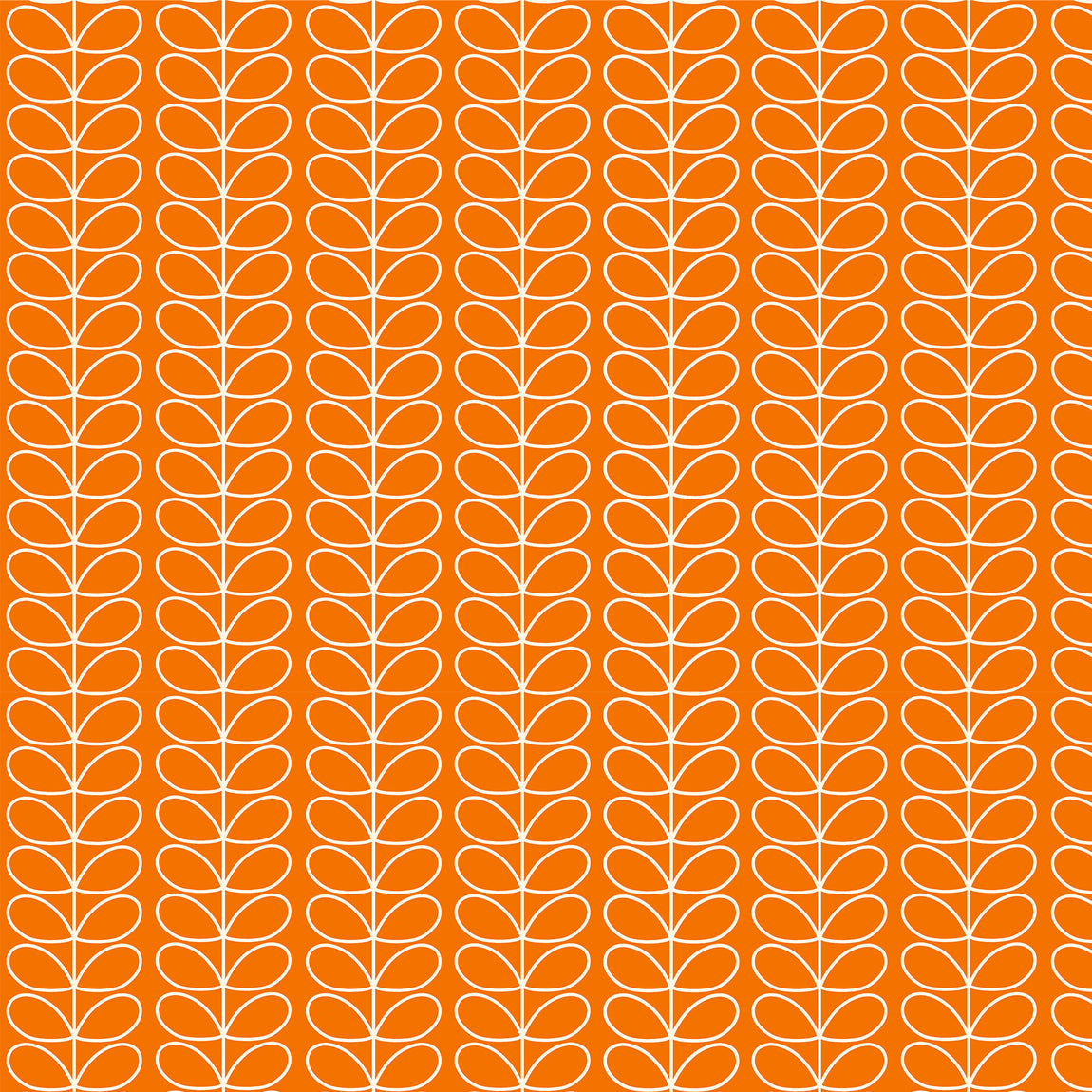 Orla Kiely Linear Stem Made to Measure Roman Blind Persimmon