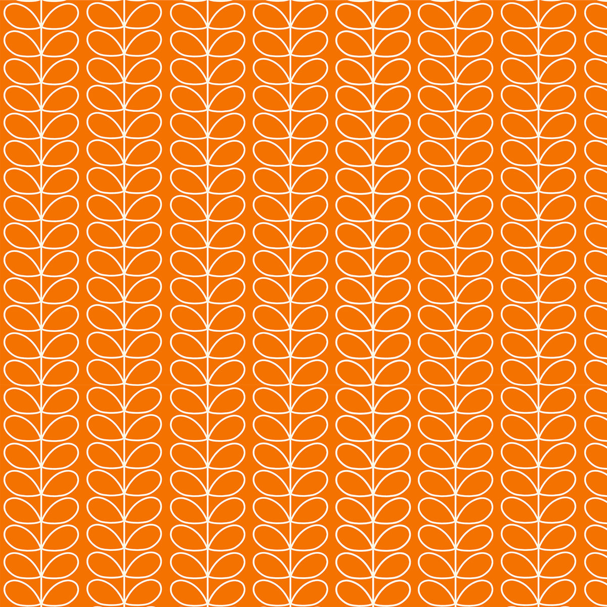Orla Kiely Linear Stem Translucent Made to Measure Roller Blind Persimmon