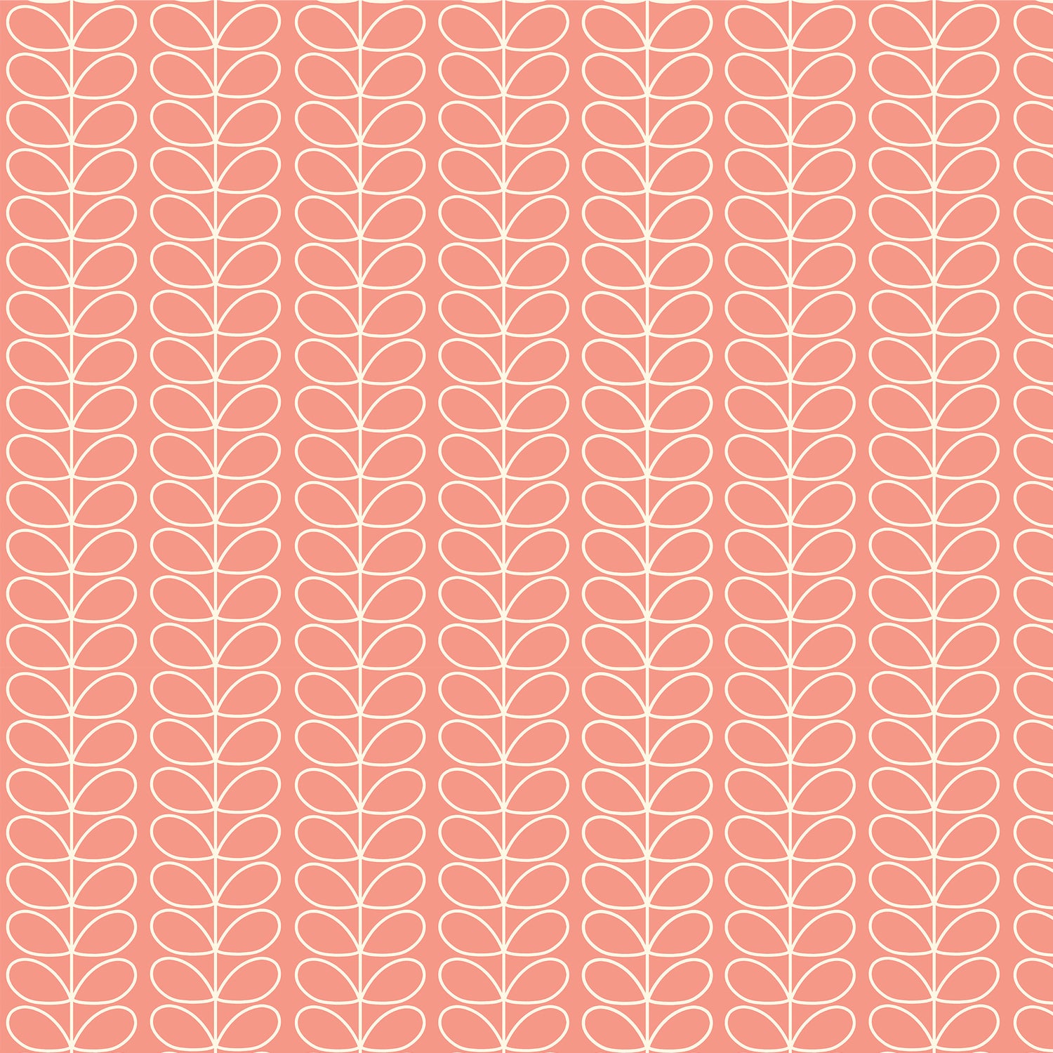 Orla Kiely Linear Stem Made to Measure Curtain Bubblegum