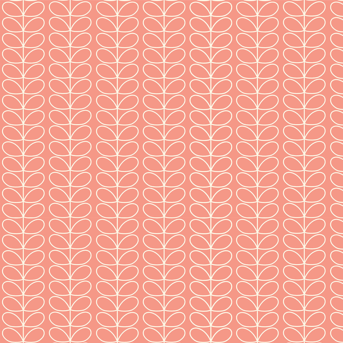 Orla Kiely Linear Stem Made to Measure Roman Blind Bubblegum