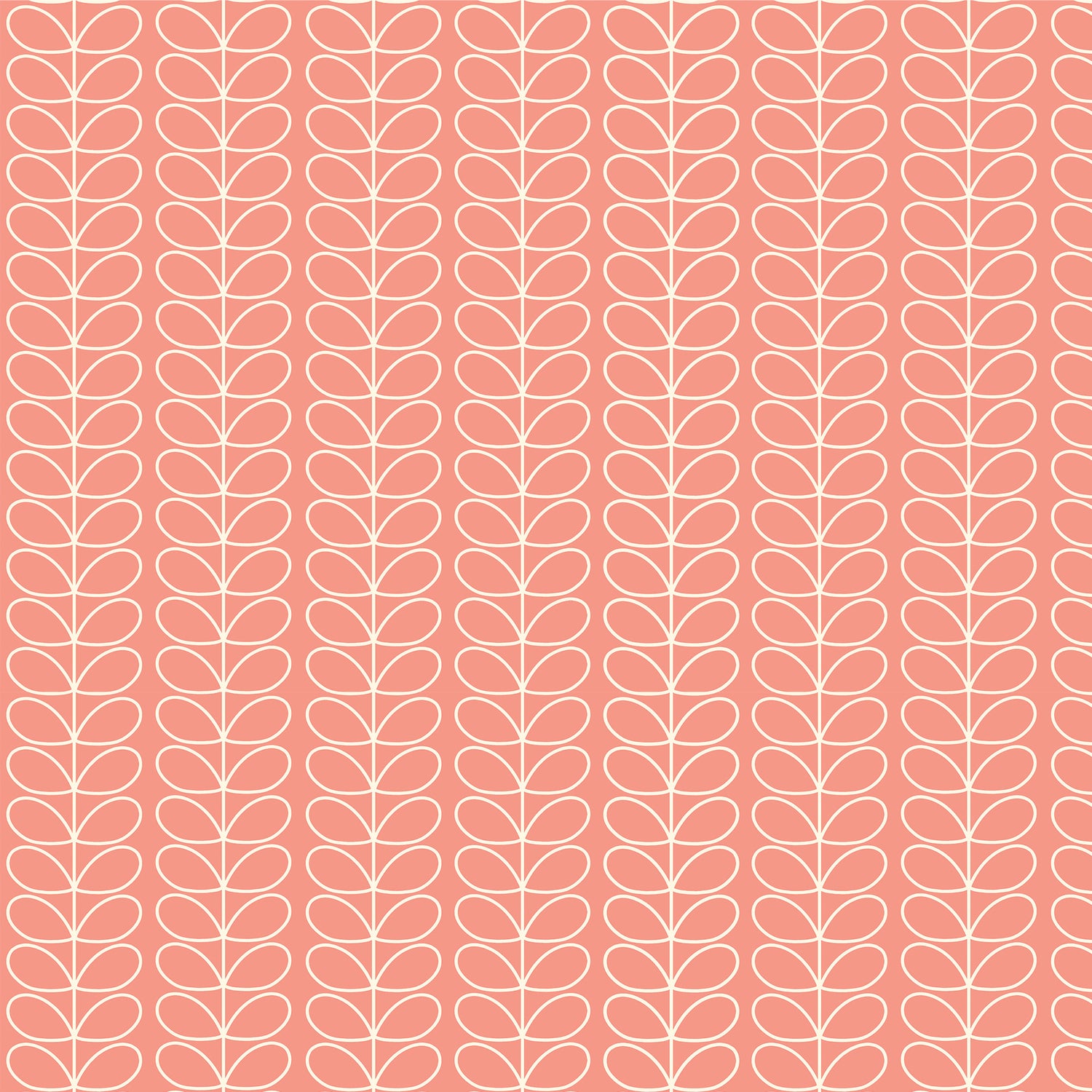 Orla Kiely Linear Stem Made to Measure Curtain Bubblegum