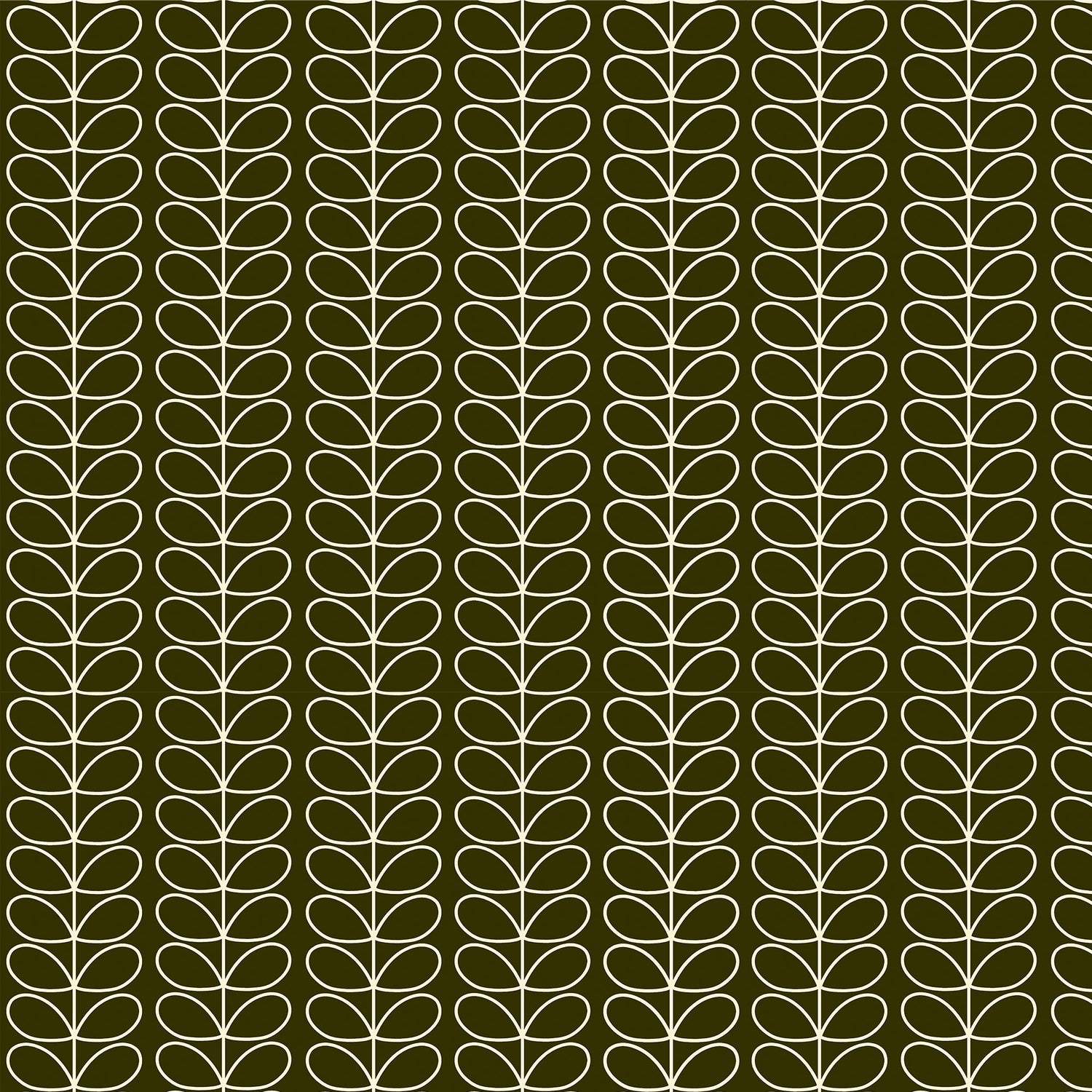 Orla Kiely Linear Stem Made to Measure Curtain Kelp