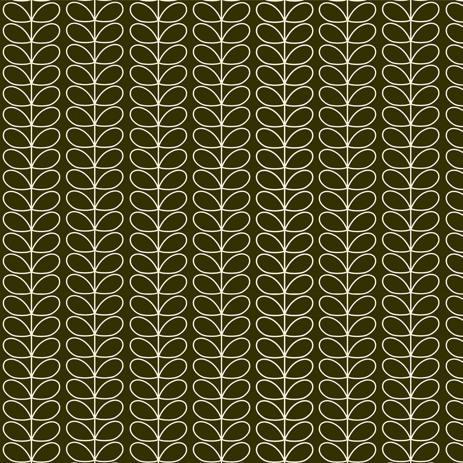 Orla Kiely Linear Stem Made to Measure Curtain Kelp