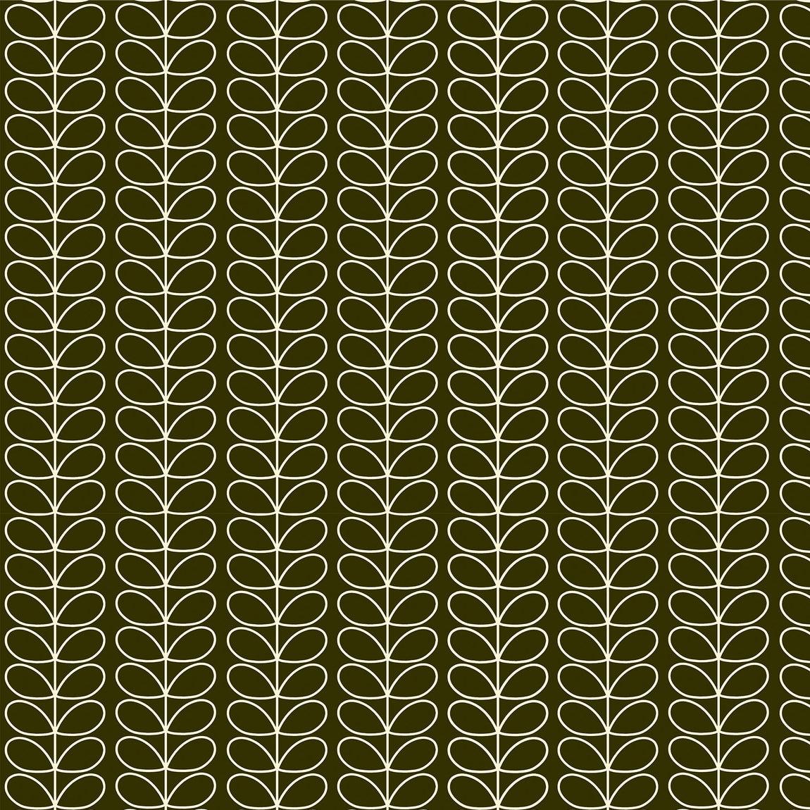 Orla Kiely Linear Stem Made to Measure Curtain Kelp