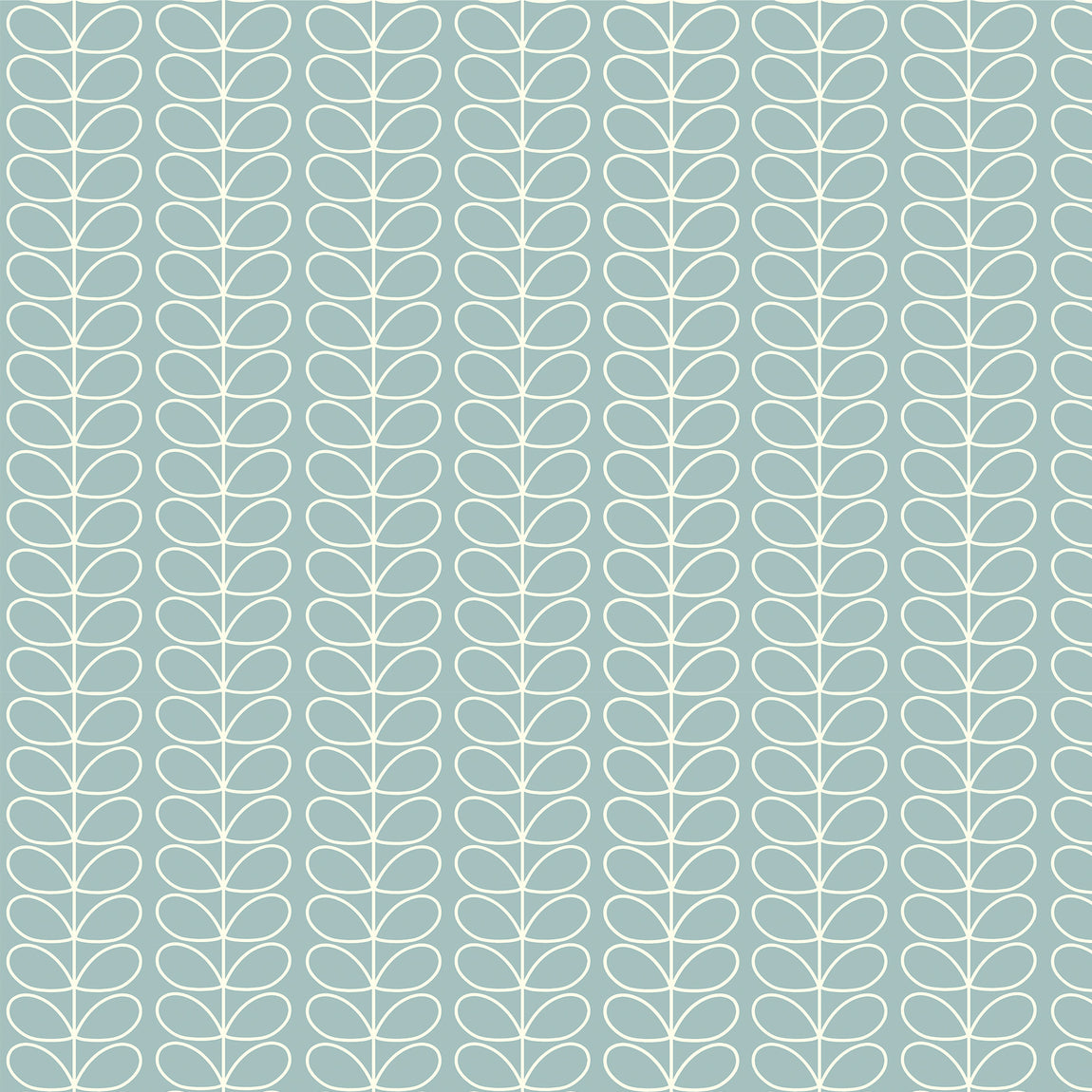 Orla Kiely Linear Stem Made to Measure Curtain Aqua