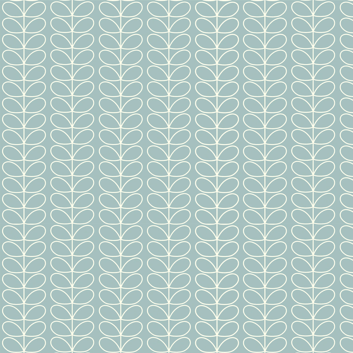 Orla Kiely Linear Stem Made to Measure Curtain Aqua