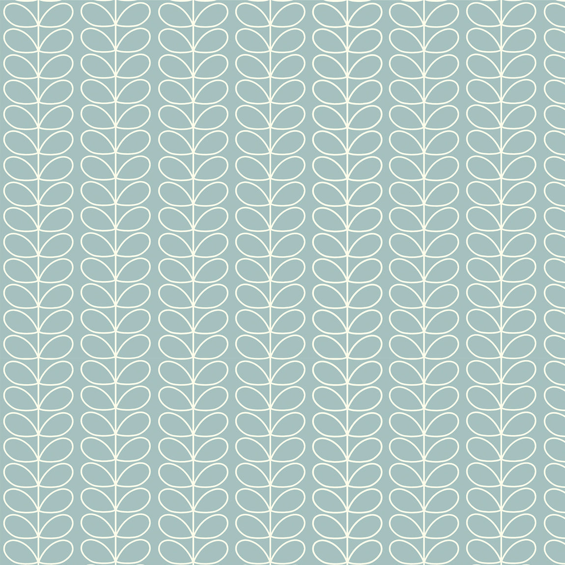 Orla Kiely Linear Stem Made to Measure Curtain Aqua