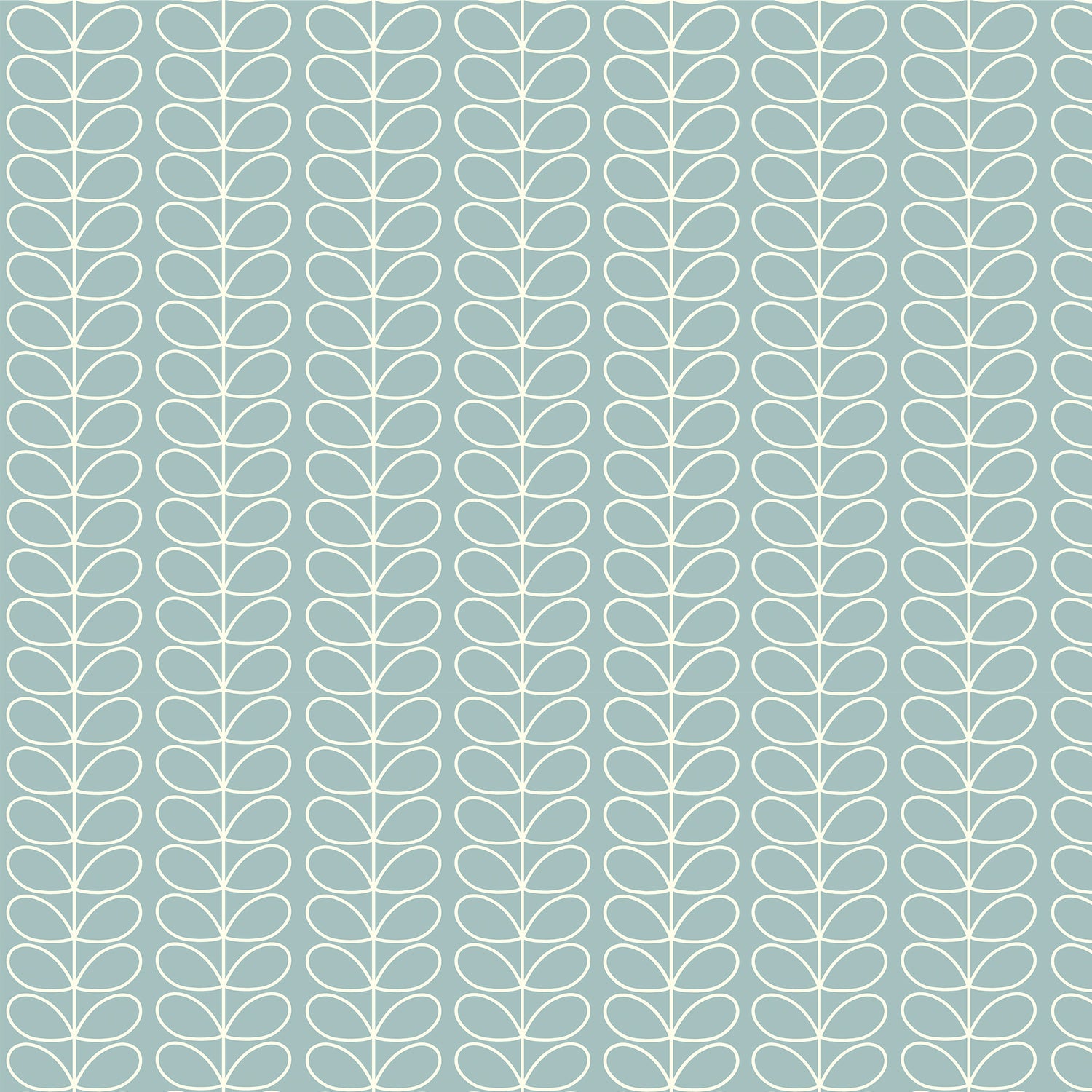 Orla Kiely Linear Stem Translucent Made to Measure Roller Blind Aqua