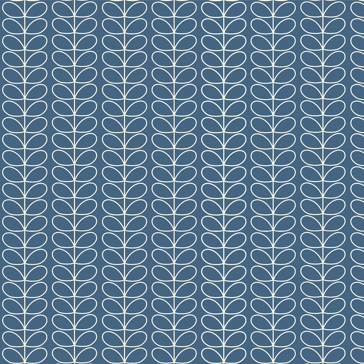 Orla Kiely Linear Stem Made to Measure Curtain Marine