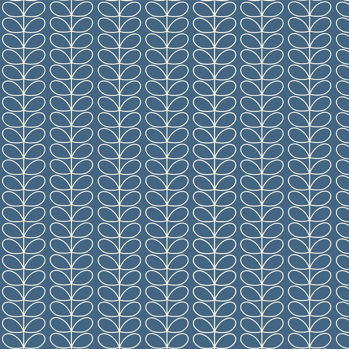 Orla Kiely Linear Stem Made to Measure Curtain Marine