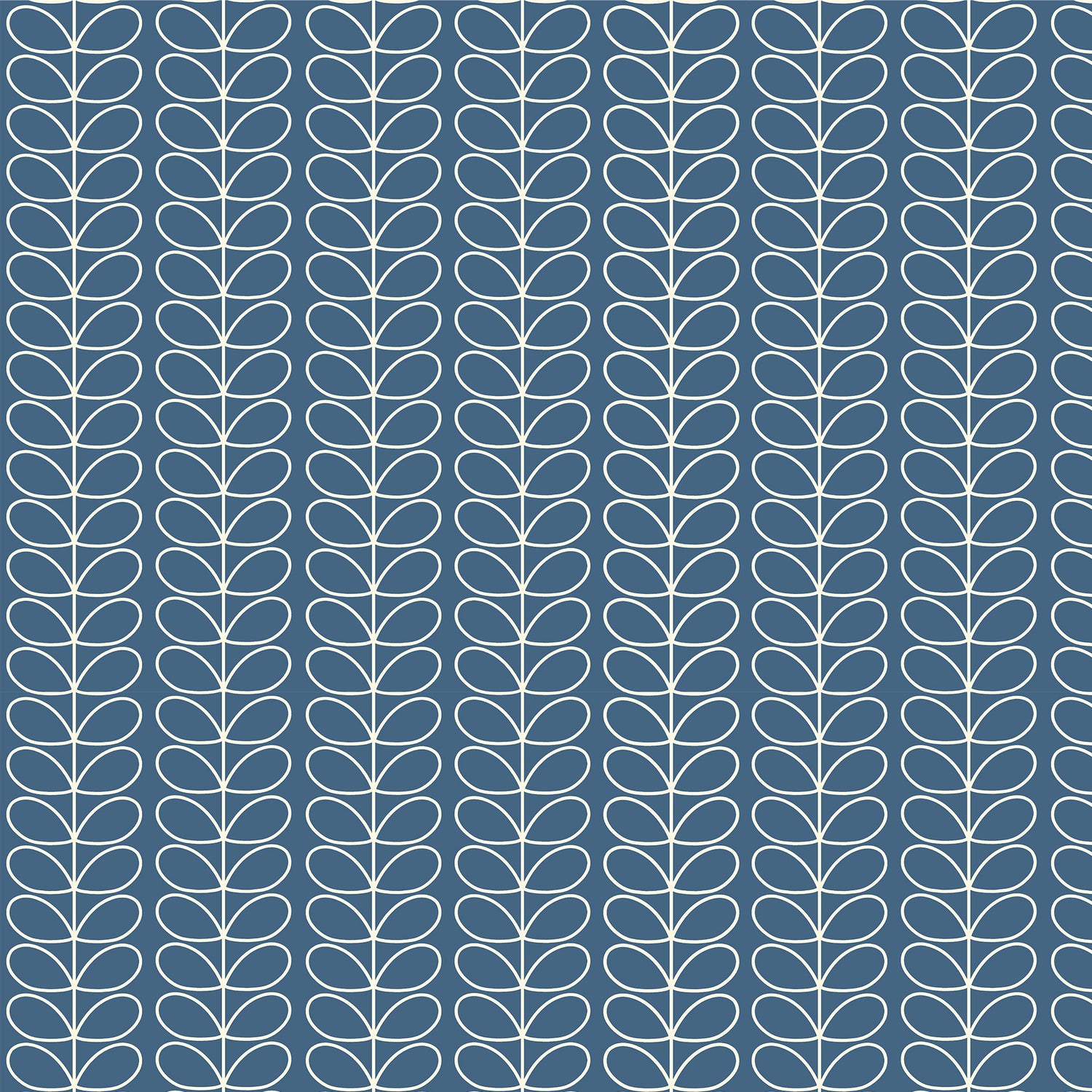 Orla Kiely Linear Stem Made to Measure Curtain Marine