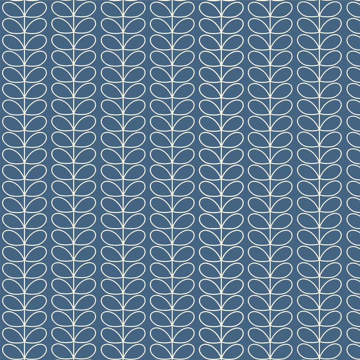 Orla Kiely Linear Stem Made to Measure Roman Blind Marine