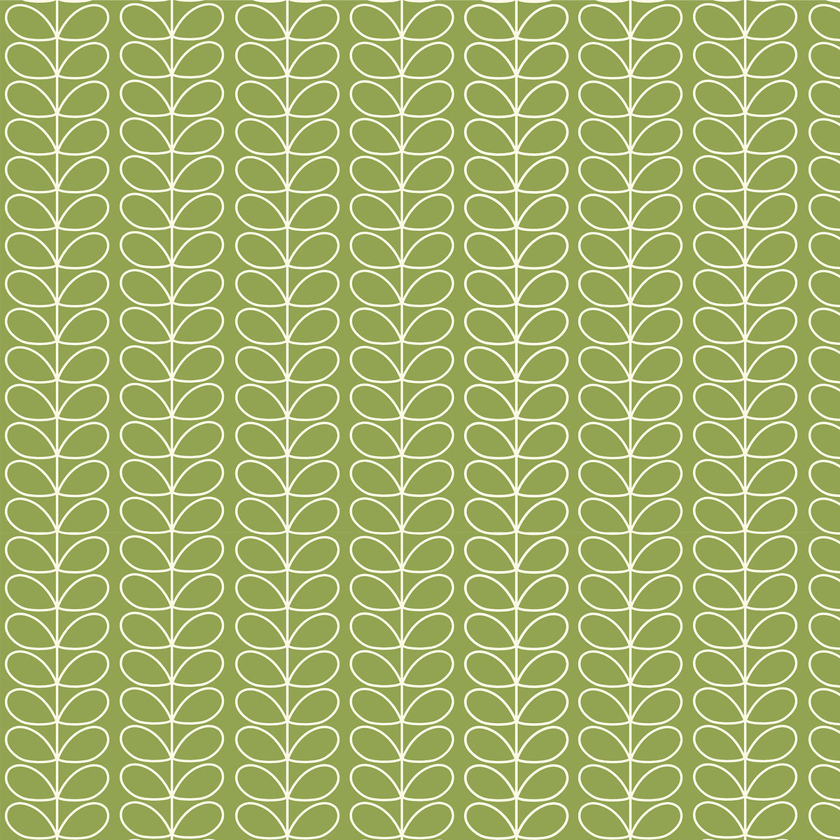 Orla Kiely Linear Stem Translucent Made to Measure Roller Blind Chalky Green