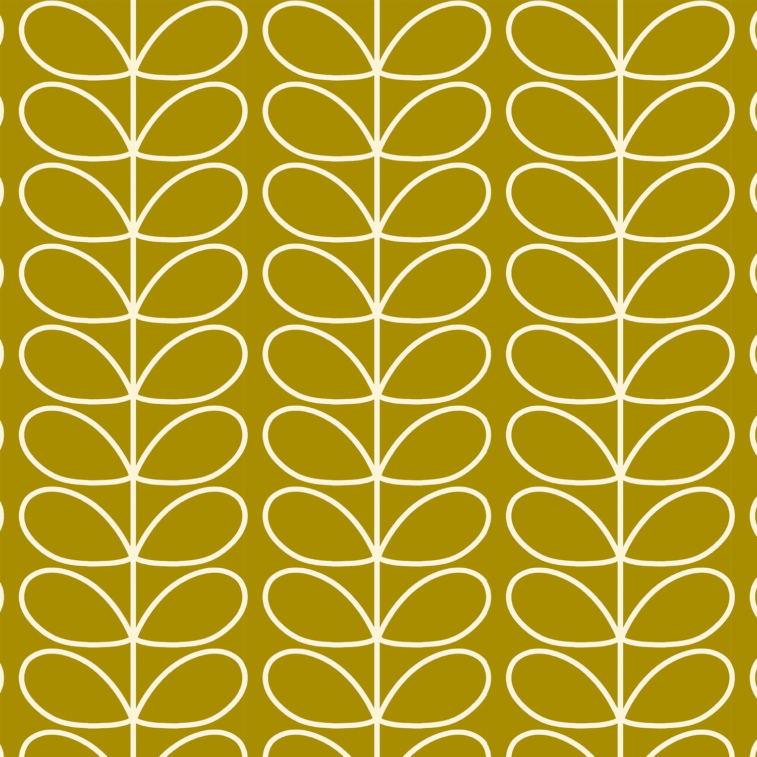 Orla Kiely Jumbo Linear Stem Made to Measure Curtain Seagrass