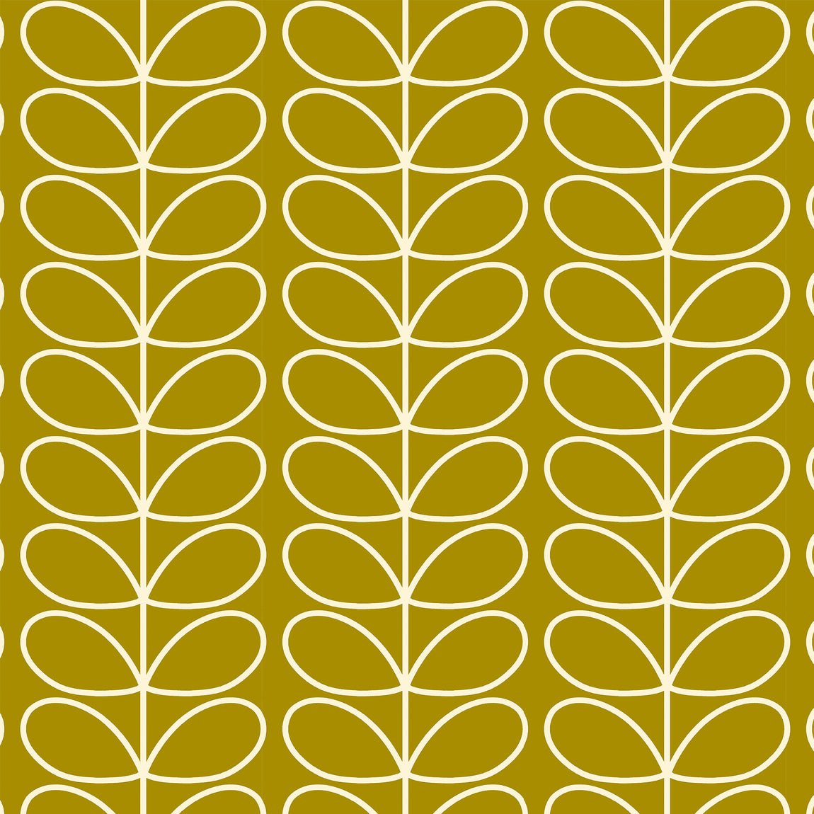 Orla Kiely Jumbo Linear Stem Made to Measure Curtain Seagrass