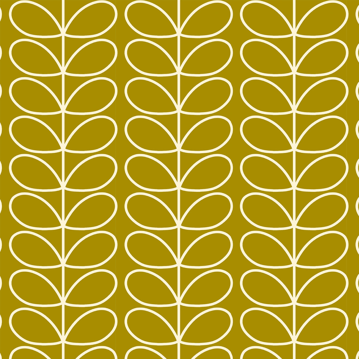 Orla Kiely Jumbo Linear Stem Made to Measure Curtain Seagrass