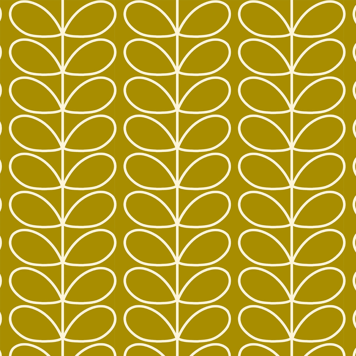 Orla Kiely Jumbo Linear Stem Translucent Made to Measure Roller Blind Seagrass
