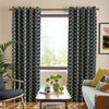 Orla Kiely Jumbo Linear Stem Made to Measure Curtain Liquorice