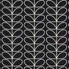 Orla Kiely Jumbo Linear Stem Made to Measure Curtain Liquorice