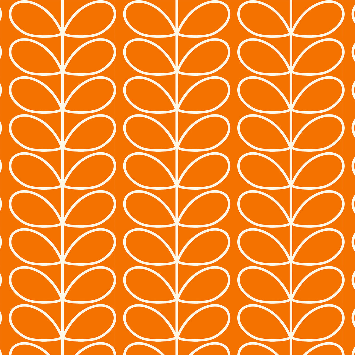 Orla Kiely Jumbo Linear Stem Made to Measure Roman Blind Persimmon
