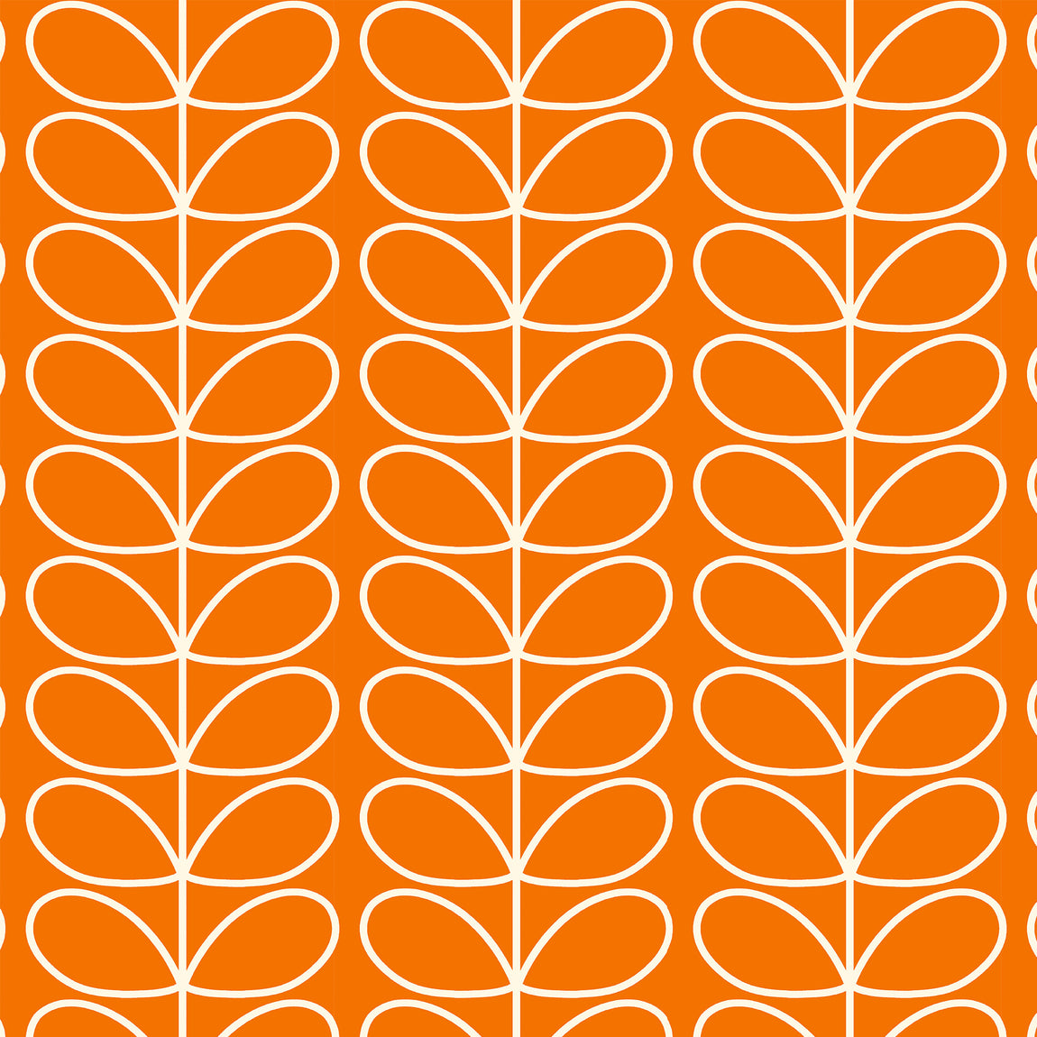 Orla Kiely Jumbo Linear Stem Made to Measure Blackout Roller Blind Persimmon