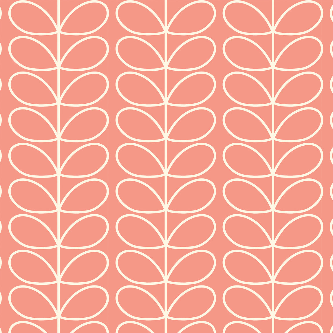 Orla Kiely Jumbo Linear Stem Made to Measure Curtain Bubblegum