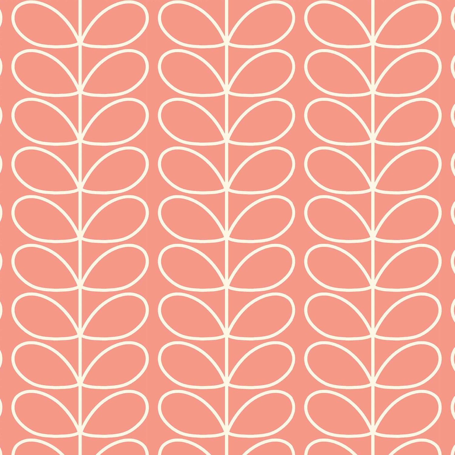 Orla Kiely Jumbo Linear Stem Made to Measure Curtain Bubblegum