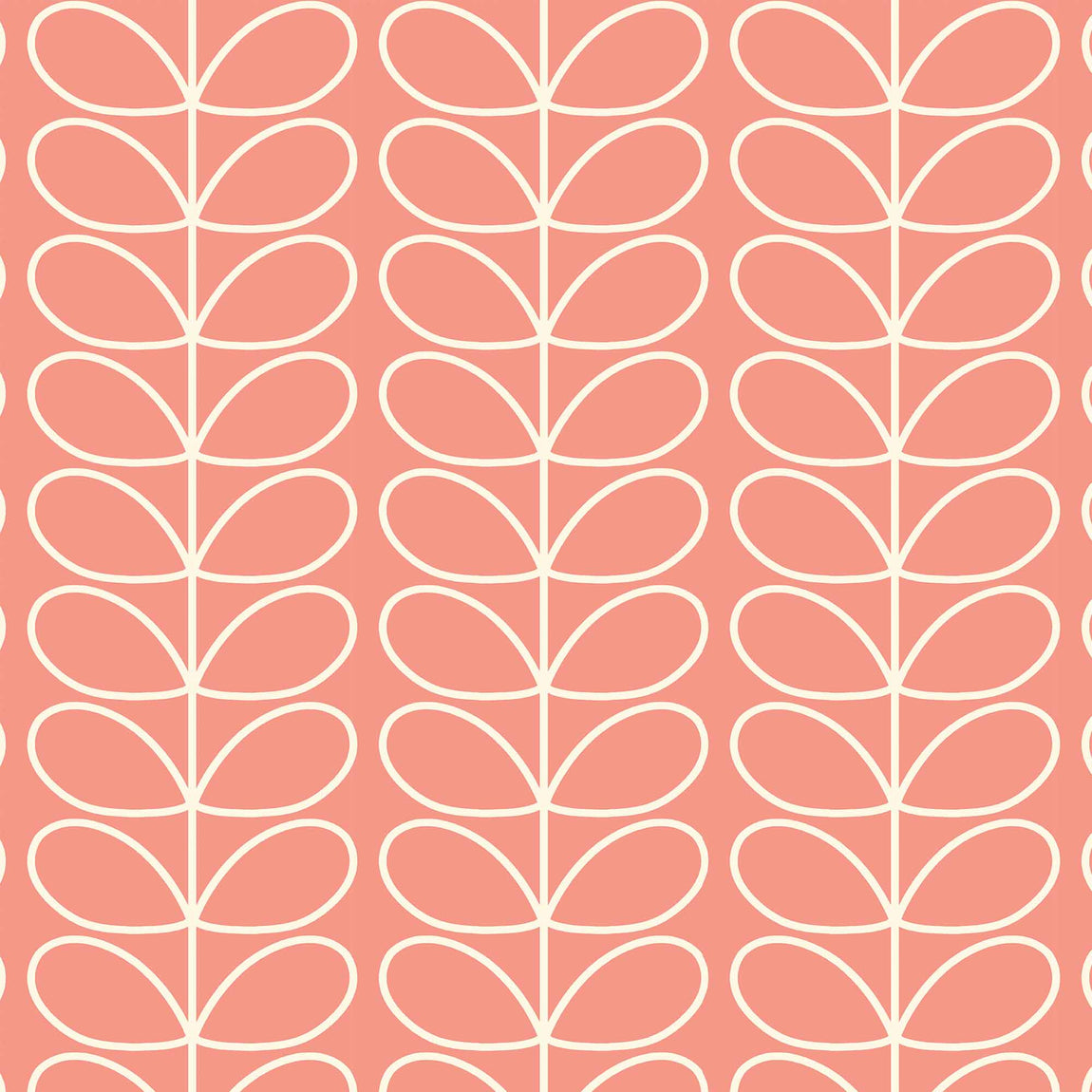 Orla Kiely Jumbo Linear Stem Made to Measure Curtain Bubblegum