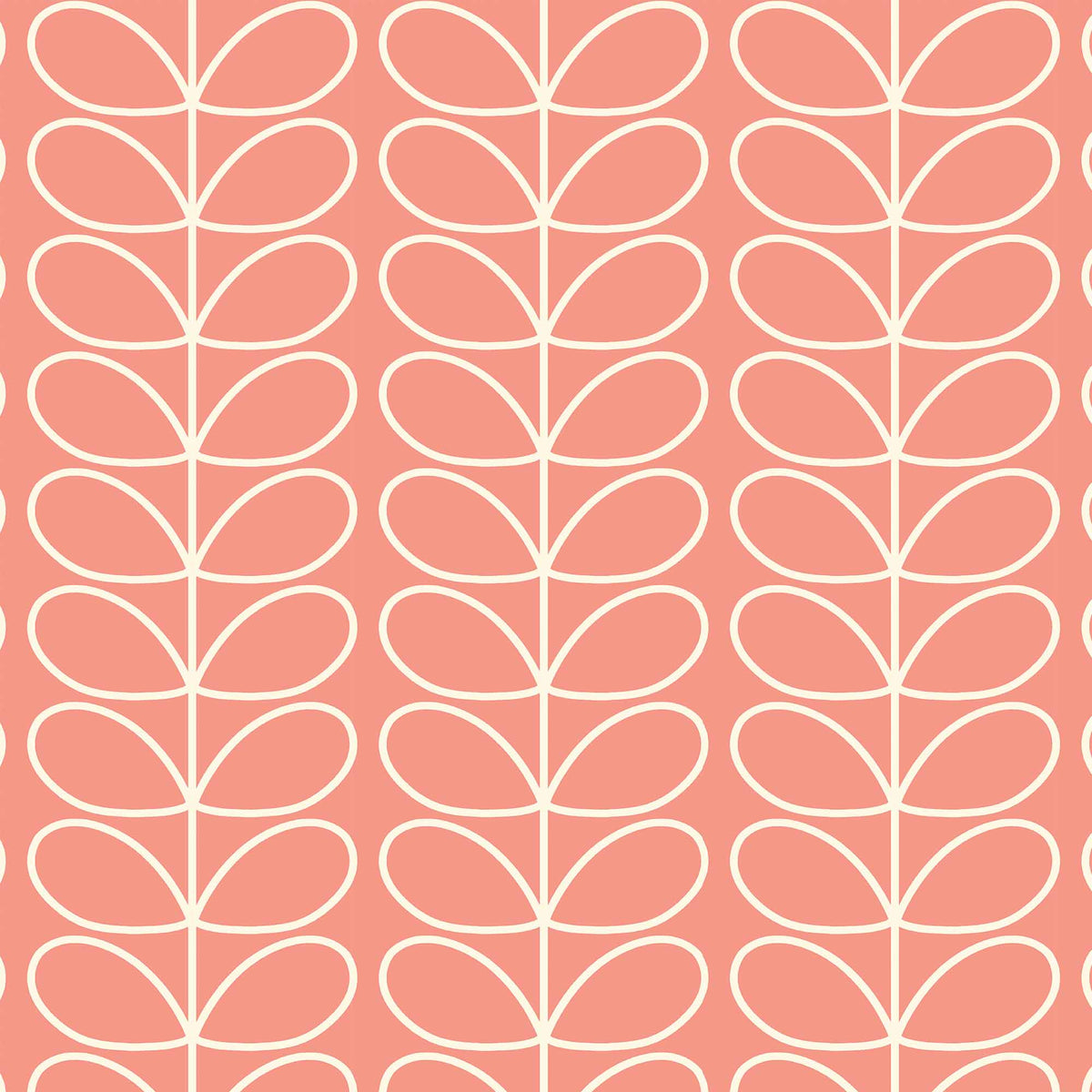 Orla Kiely Jumbo Linear Stem Made to Measure Roman Blind Bubblegum
