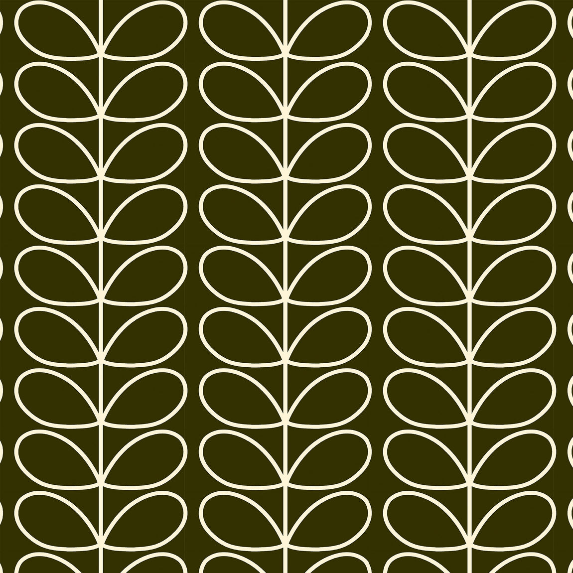 Orla Kiely Jumbo Linear Stem Made to Measure Curtain Kelp