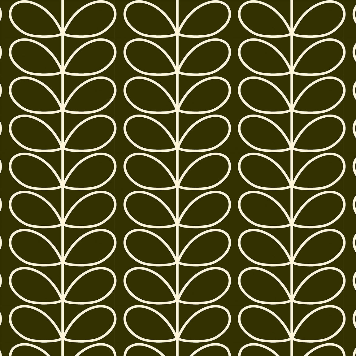 Orla Kiely Jumbo Linear Stem Made to Measure Curtain Kelp