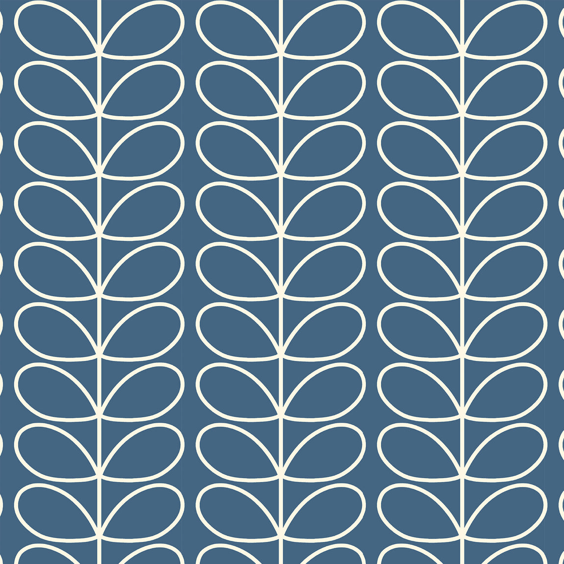 Orla Kiely Jumbo Linear Stem Translucent Made to Measure Roller Blind Marine