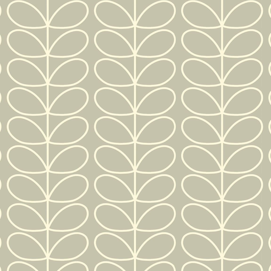 Orla Kiely Jumbo Linear Stem Made to Measure Curtain Pebble