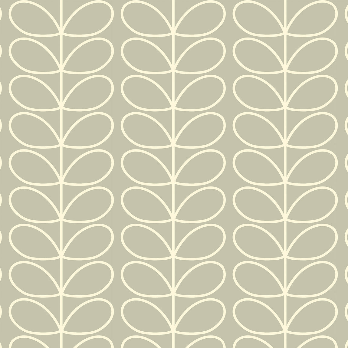 Orla Kiely Jumbo Linear Stem Made to Measure Curtain Pebble