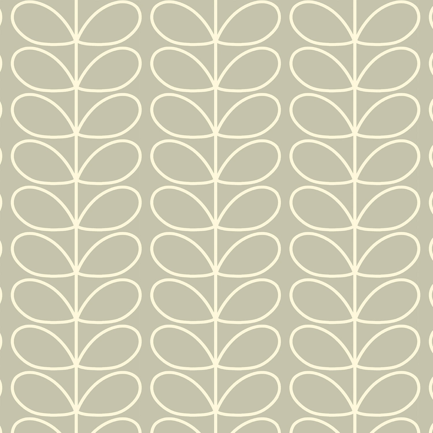 Orla Kiely Jumbo Linear Stem Made to Measure Roman Blind Pebble