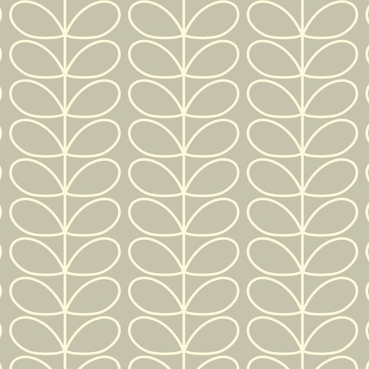 Orla Kiely Jumbo Linear Stem Translucent Made to Measure Roller Blind Pebble