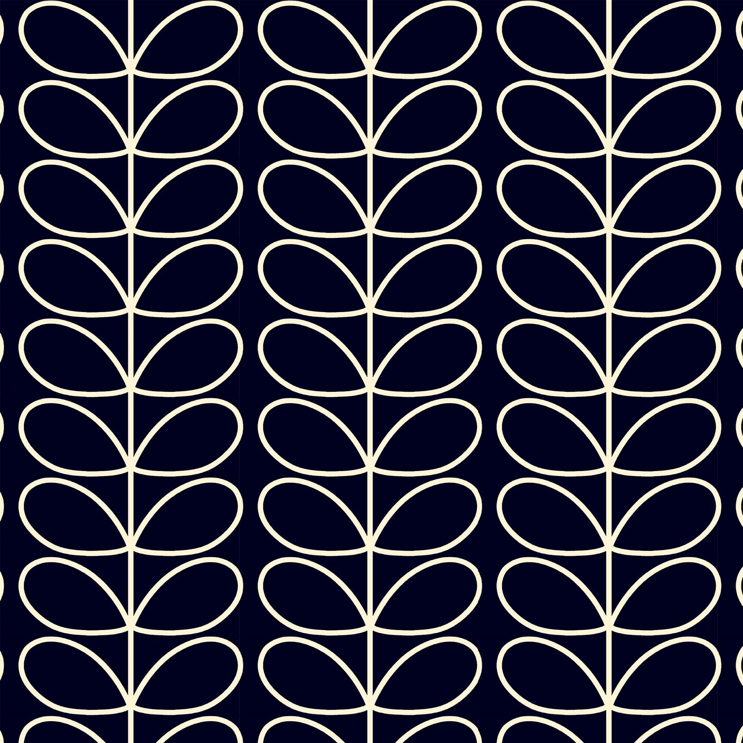 Orla Kiely Jumbo Linear Stem Made to Measure Curtain Whale