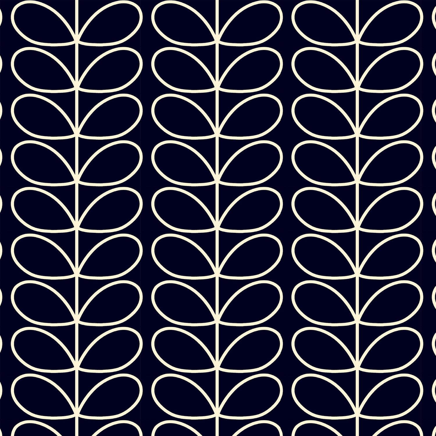 Orla Kiely Jumbo Linear Stem Made to Measure Roman Blind Whale