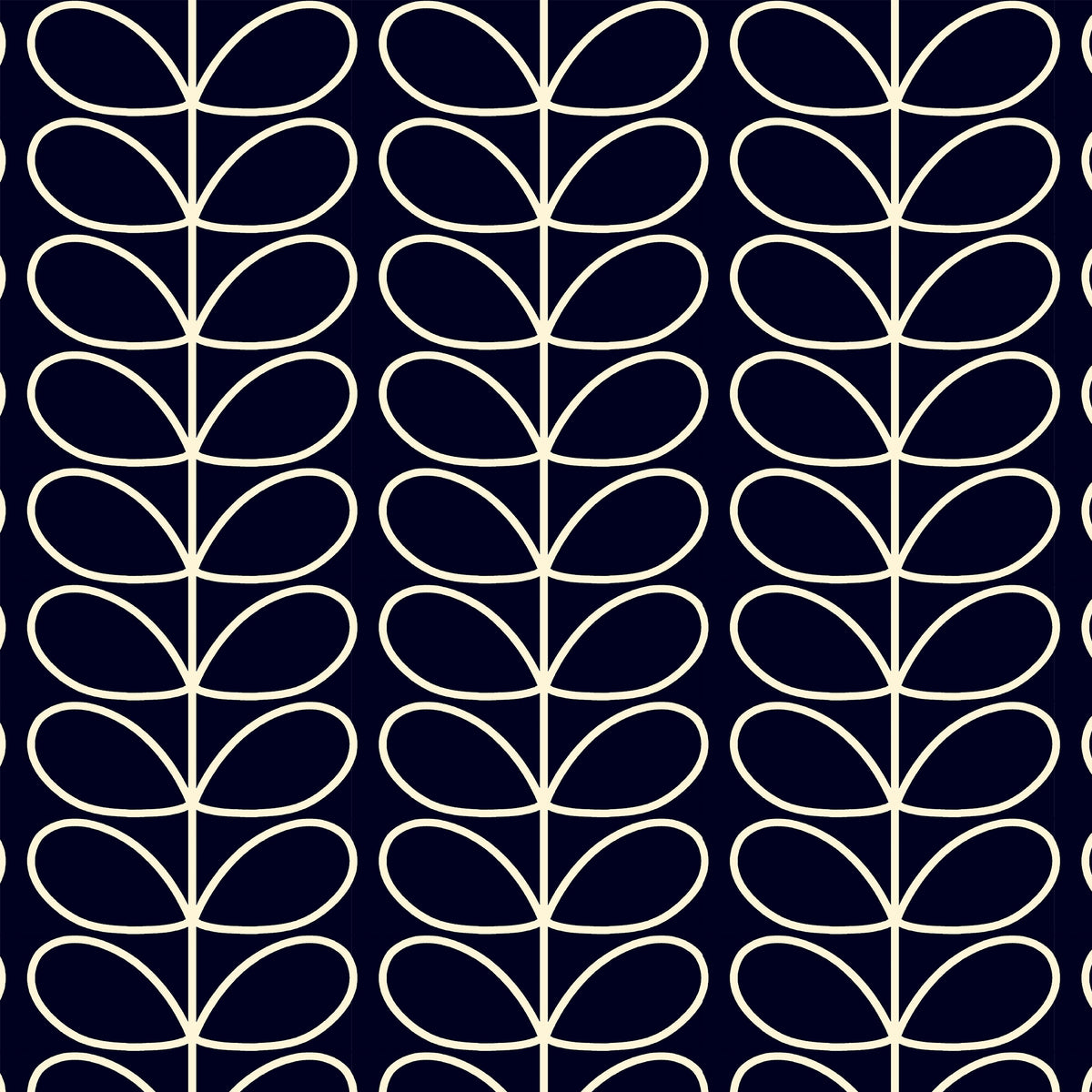 Orla Kiely Jumbo Linear Stem Made to Measure Blackout Roller Blind Whale