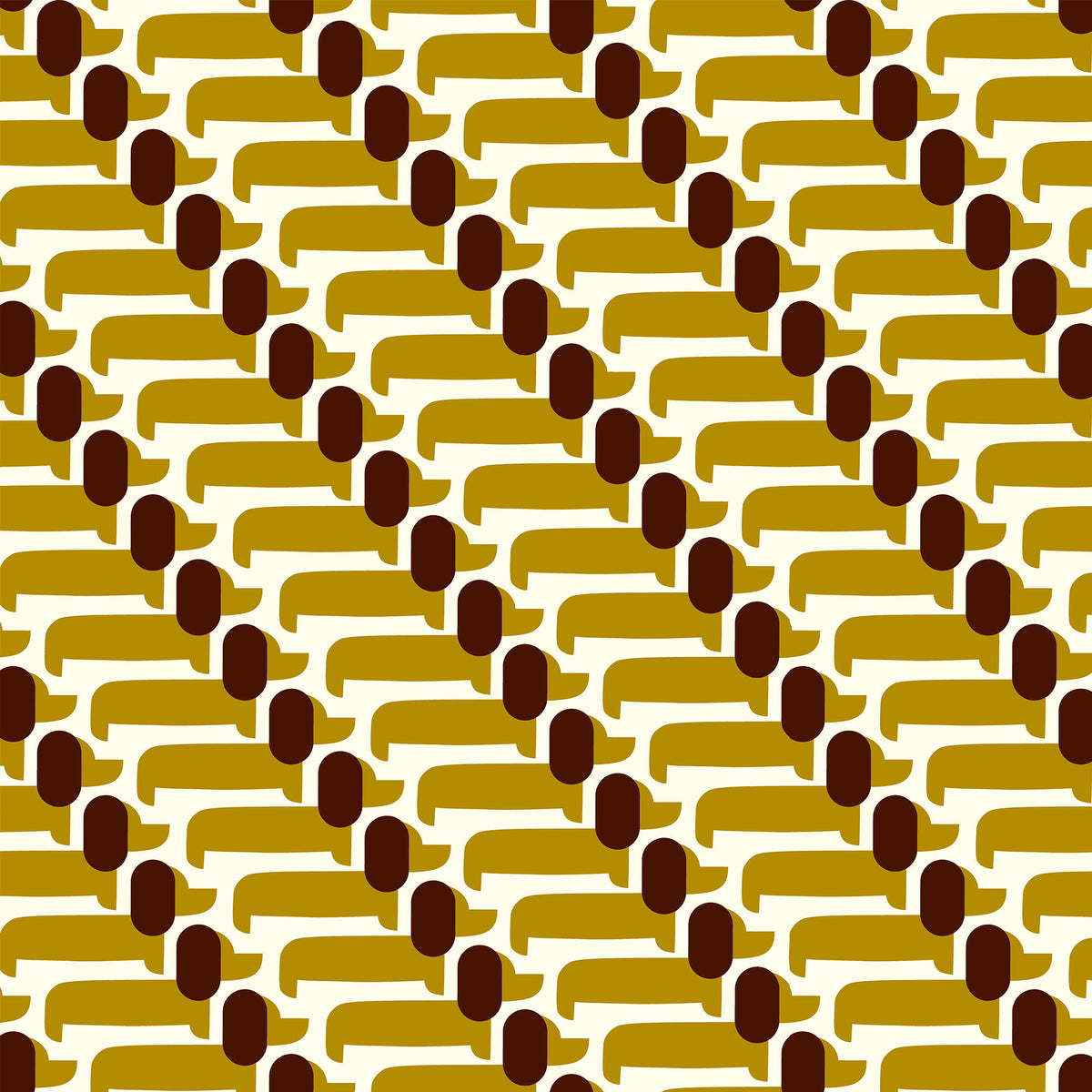 Orla Kiely Dog Show Made to Measure Roman Blind Yellow