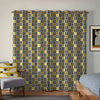 Orla Kiely Spot Flower Stem Made to Measure Curtain Yellow Grey