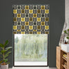 Orla Kiely Spot Flower Stem Made to Measure Roman Blind Yellow Grey