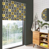 Orla Kiely Spot Flower Stem Made to Measure Roman Blind Yellow Grey