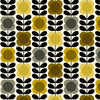 Orla Kiely Spot Flower Stem Made to Measure Roman Blind Yellow Grey