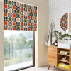 Orla Kiely Spot Flower Stem Made to Measure Roman Blind Tomato Pink
