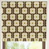 Orla Kiely Abacus Flower Made To Measure Roman Blind Conker