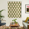 Orla Kiely Abacus Flower Made To Measure Roman Blind Seagrass