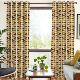 Orla Kiely Multi Stem Made To Measure Curtains Auburn Orange