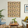 Orla Kiely Multi Stem Made To Measure Roman Blind Auburn Orange